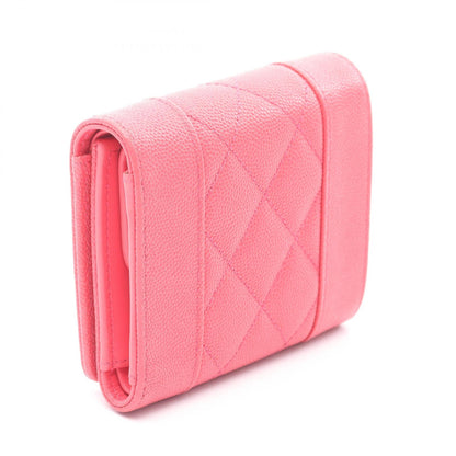 Chanel Mademoiselle Caviar Skin Tri-fold Wallet