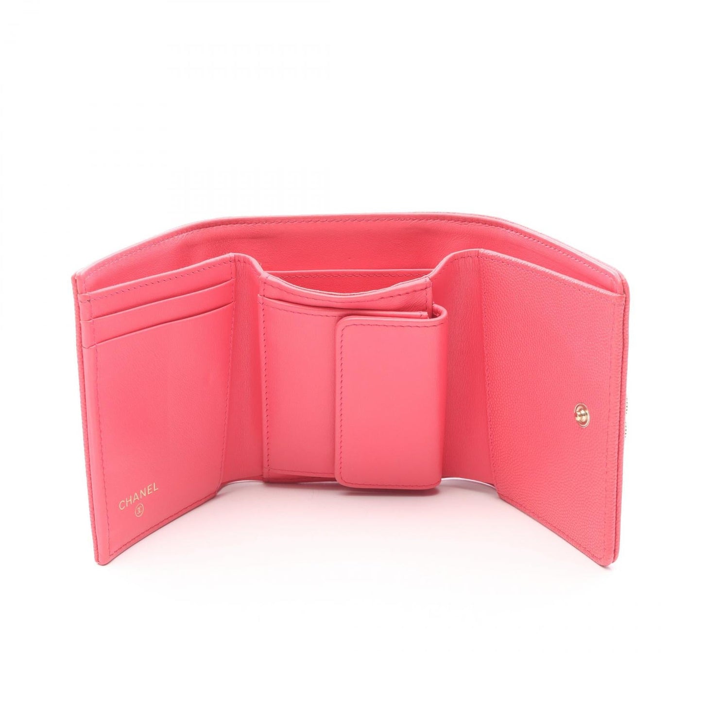 Chanel Mademoiselle Caviar Skin Tri-fold Wallet