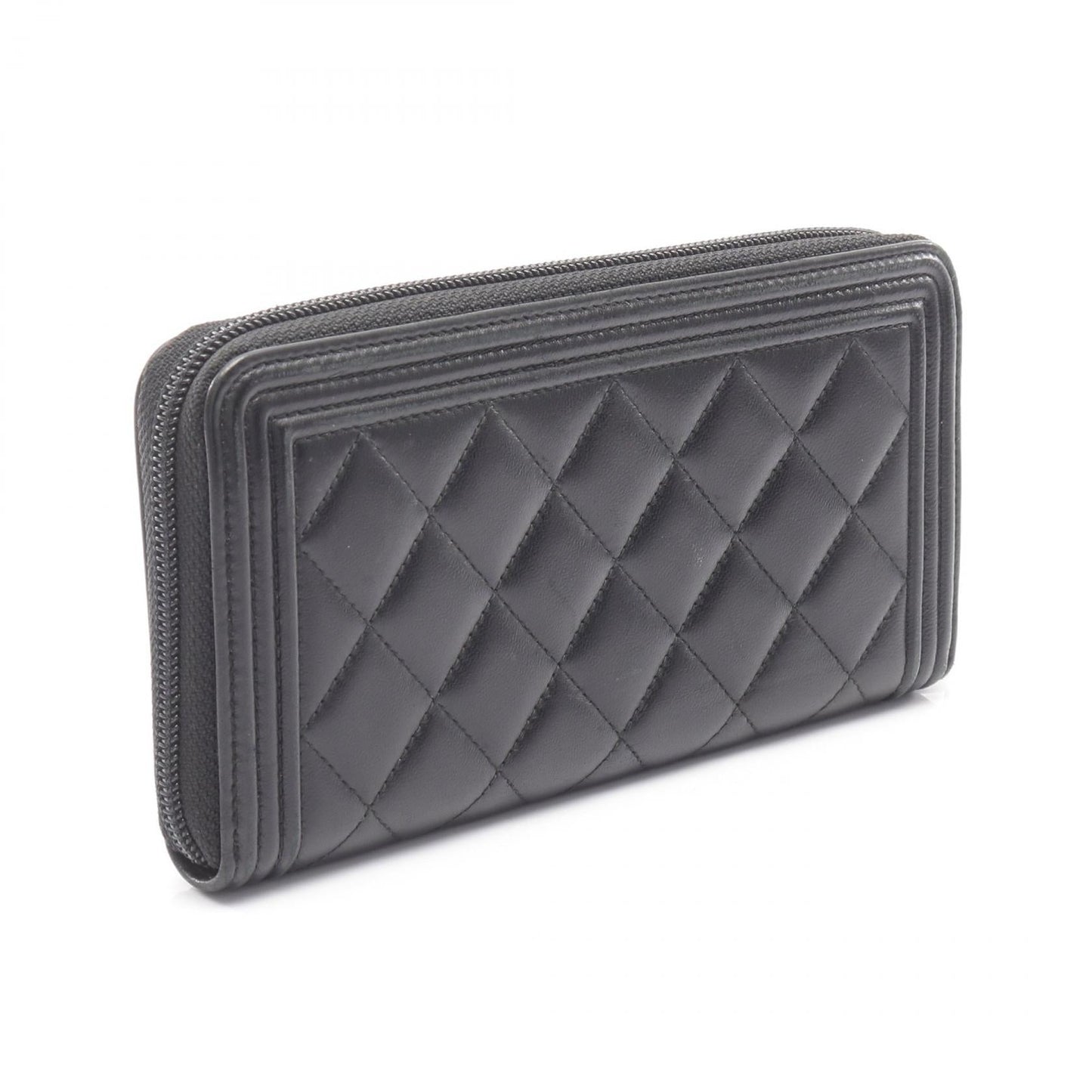 Chanel Boy Chanel Lambskin Long Wallet