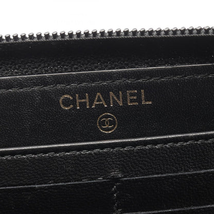 Chanel Boy Chanel Lambskin Long Wallet