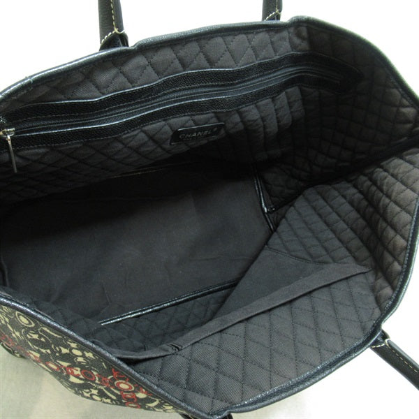 Chanel Optic Coco Tote Canvas Tote Bag A36181 in Good condition
