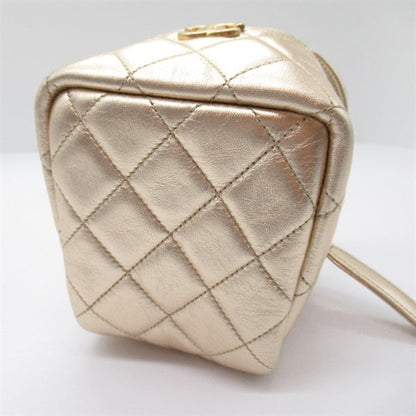 Chanel VAnity Pouch with Chain Leather Vanity Bag AP2803 in Good condition