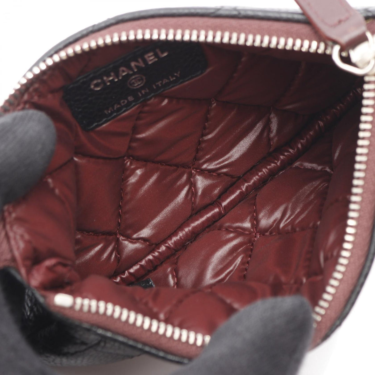 Chanel Matelasse Caviar Skin Pouch