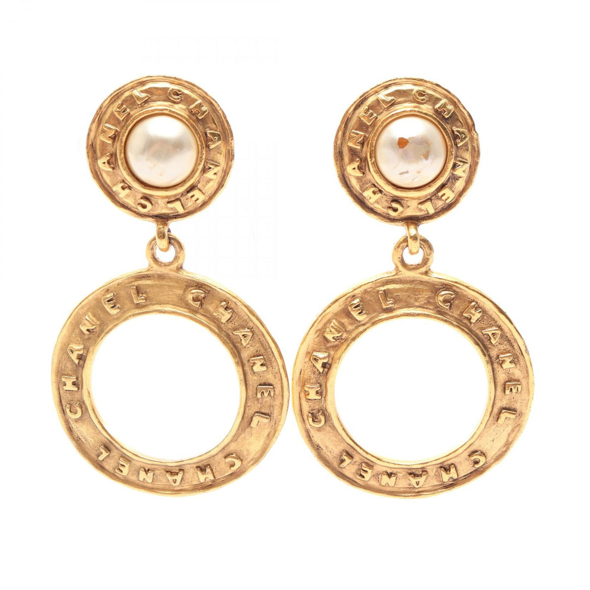 Chanel CHANEL Logo Earrings Jewelry
