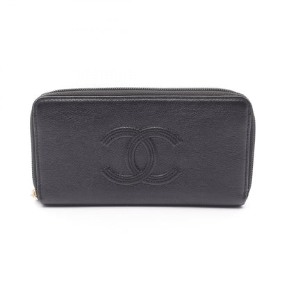 Chanel Coco Mark Calfskin Long Wallet