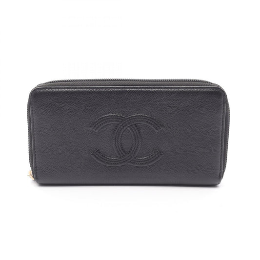 Chanel Coco Mark Calfskin Long Wallet