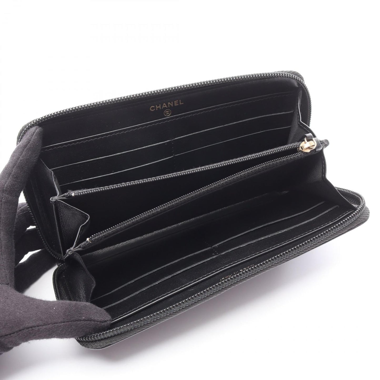 Chanel Coco Mark Calfskin Long Wallet