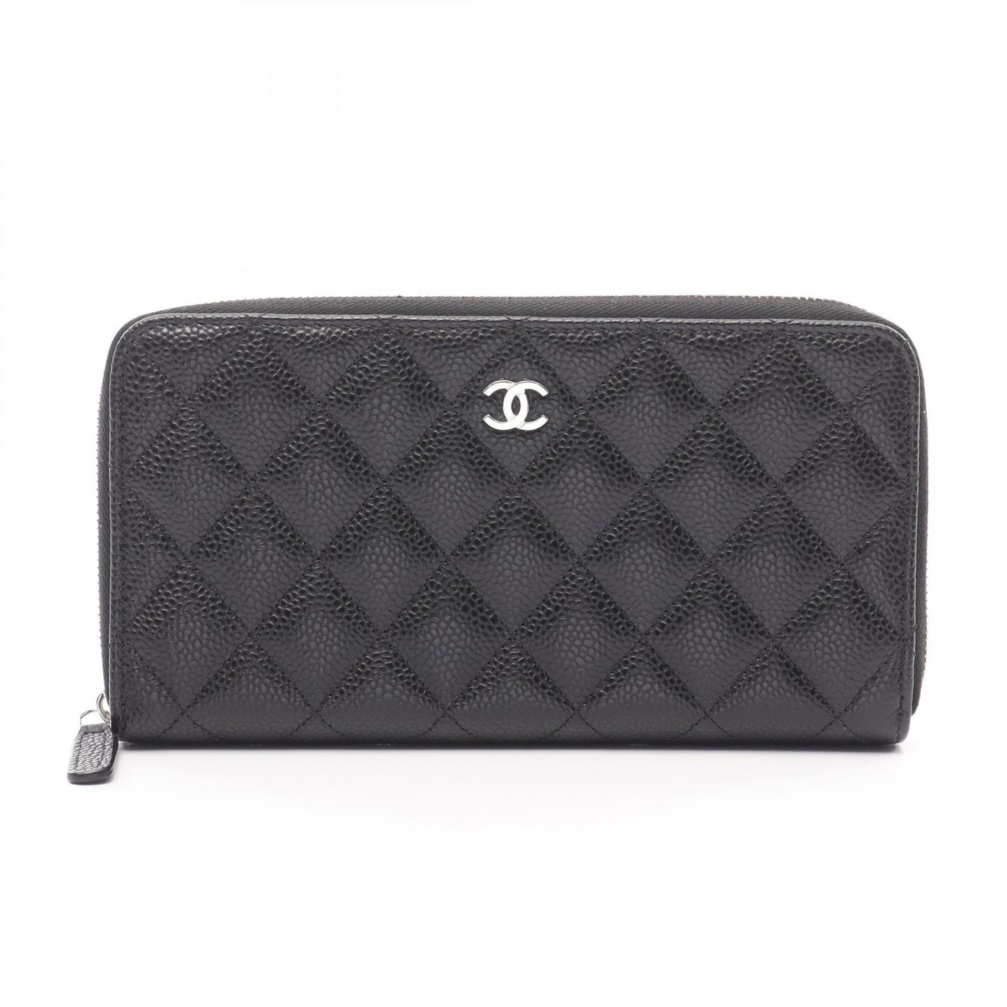 Chanel Classic Long Zip Wallet Grained Calfskin Wallet