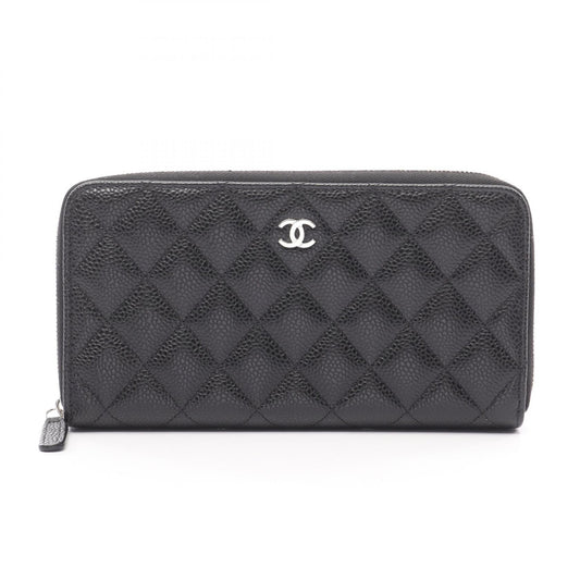 Chanel Classic Long Zip Wallet Grained Calfskin Wallet