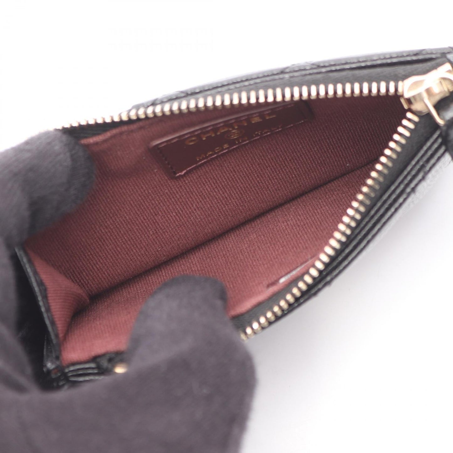 Chanel Classic Coin Case Grained Calfskin Wallet