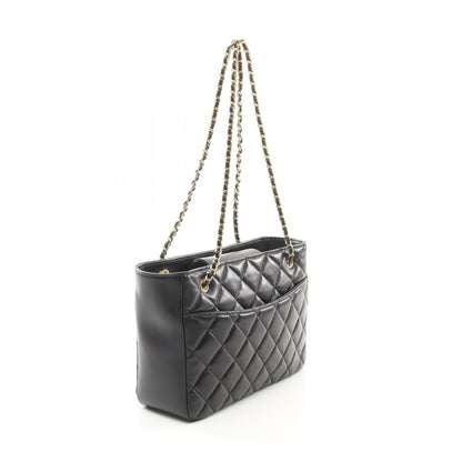 Chanel Small Shopping Bag Shiny Lambskin Tote Bag