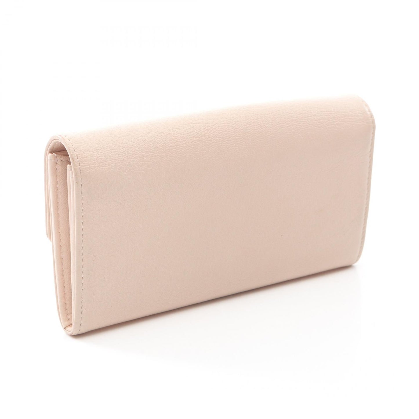 Chanel Coco Mark Leather Long Wallet