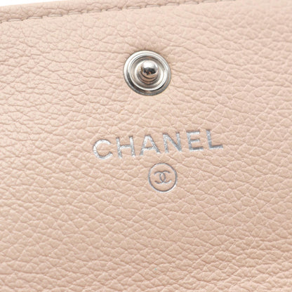 Chanel Coco Mark Leather Long Wallet