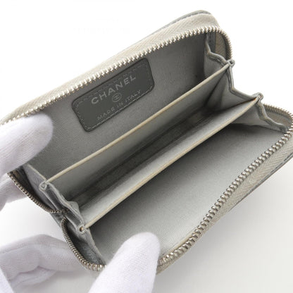 Chanel Camellia Lambskin Coin Case
