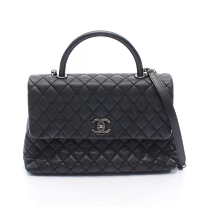 Chanel Matelasse Coco Handle Grained Calfskin Handbag