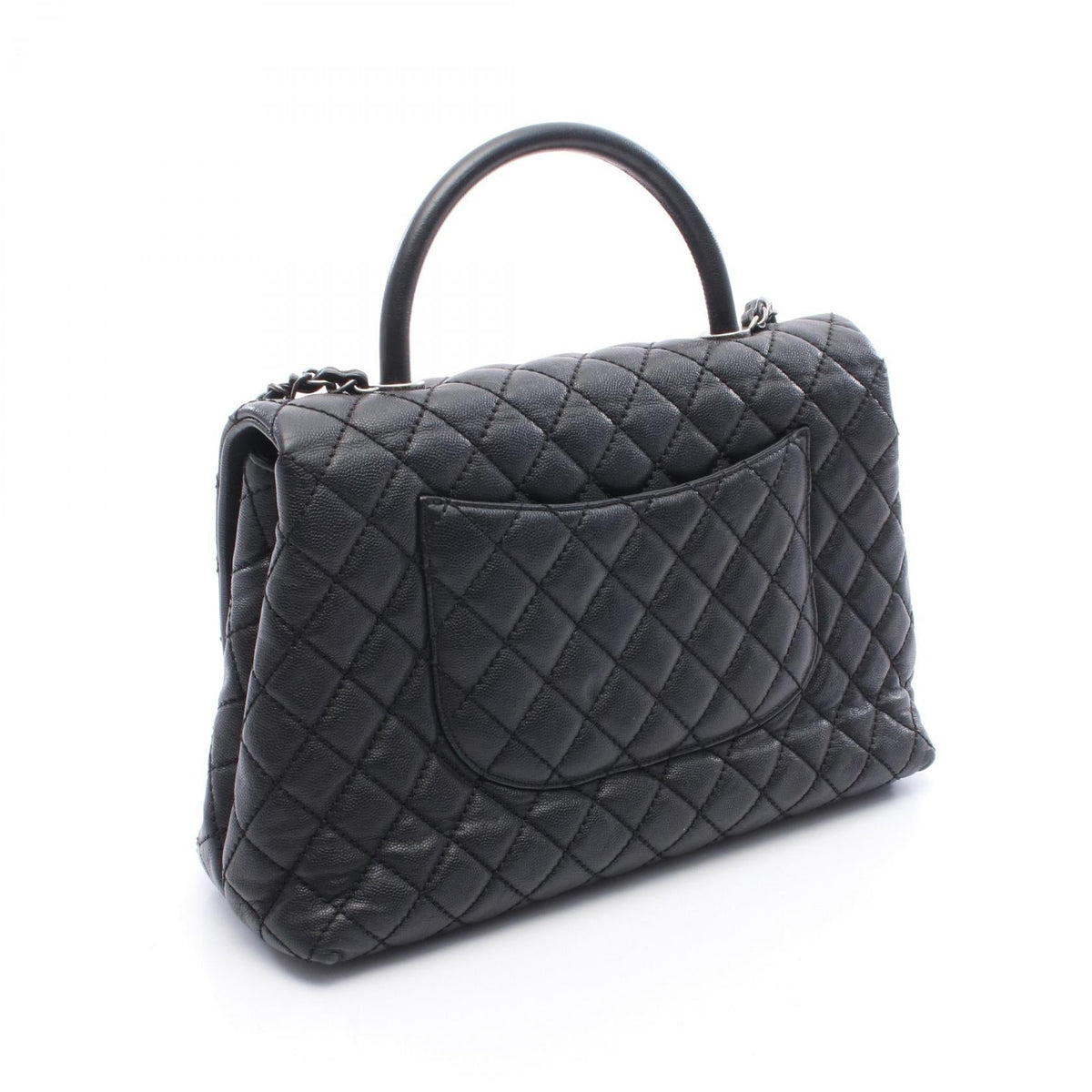 Chanel Matelasse Coco Handle Grained Calfskin Handbag