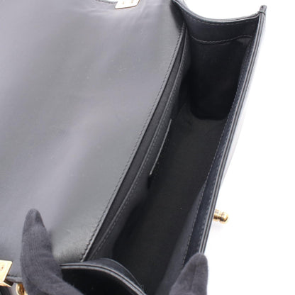 Chanel Boy Chanel Matelasse Lambskin Fabric Shoulder Bag