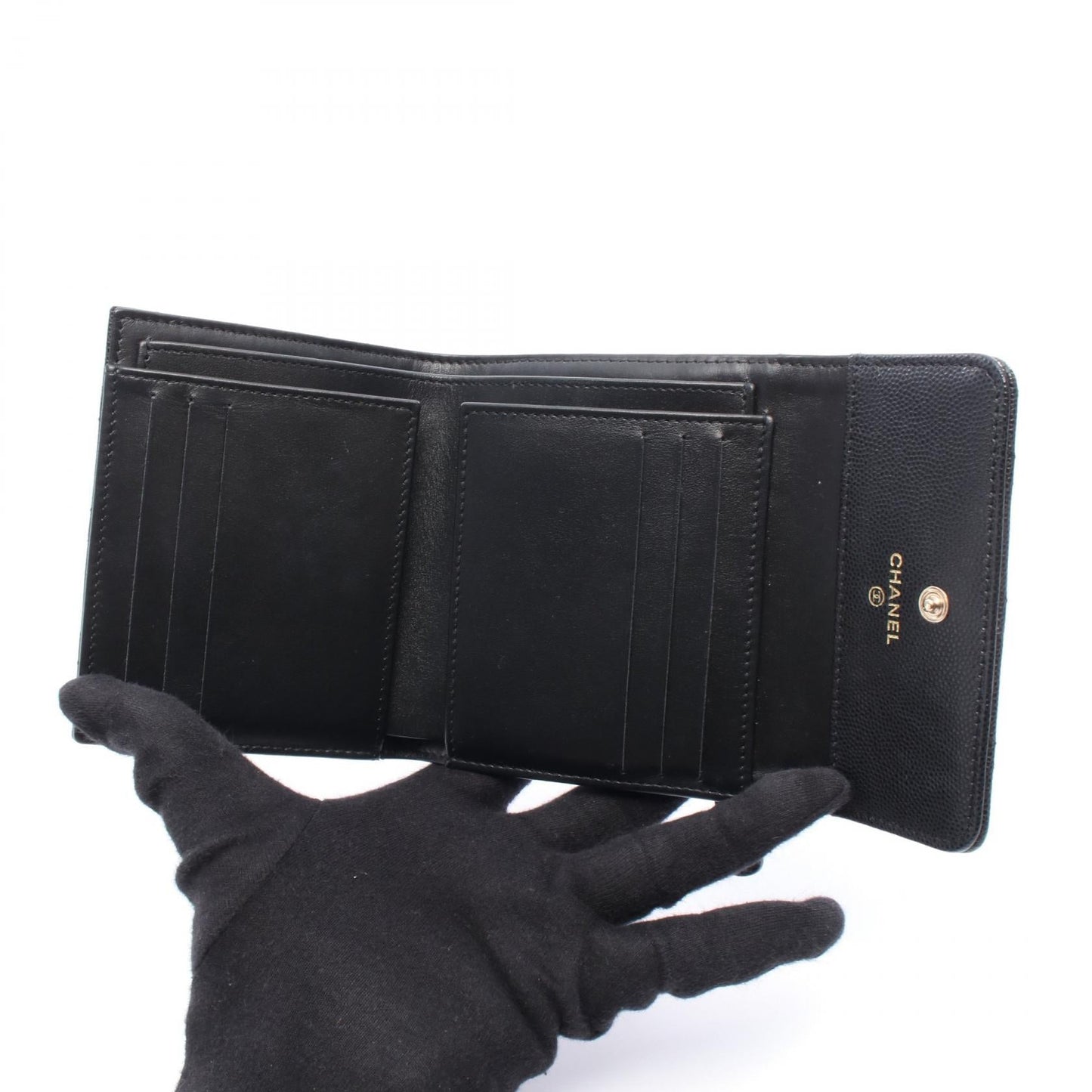 Chanel Matelassé Caviar Skin Wallet