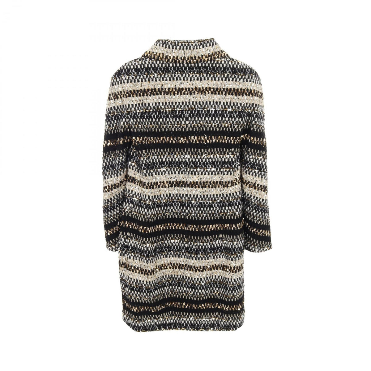 Chanel Coco Mark Button Nylon Wool Polyester Outerwear