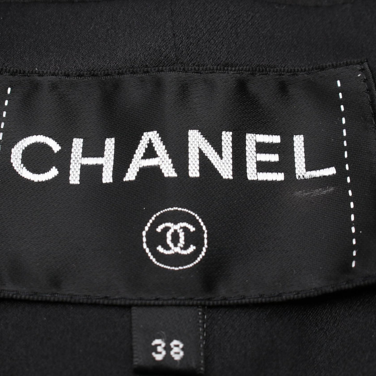 Chanel Coco Mark Button Nylon Wool Polyester Outerwear