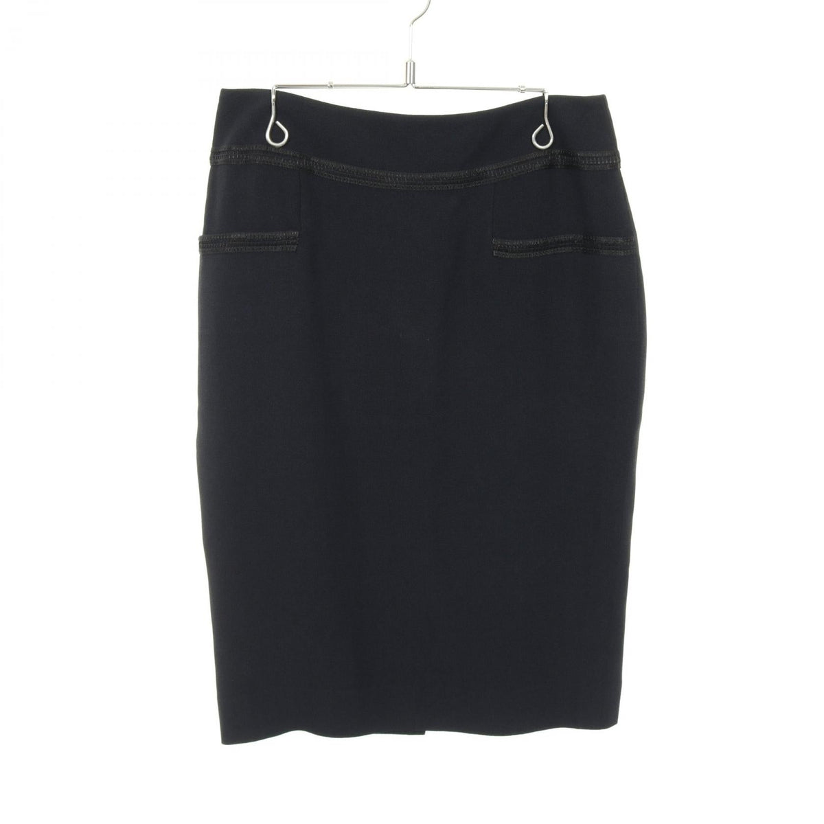 Chanel Camellia Button Rayon Acetate Skirt