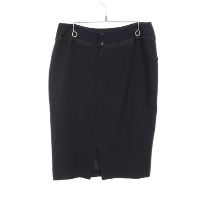 Chanel Camellia Button Rayon Acetate Skirt