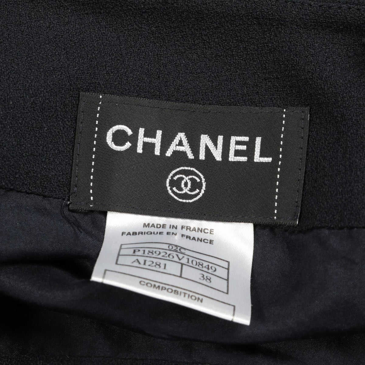 Chanel Camellia Button Rayon Acetate Skirt