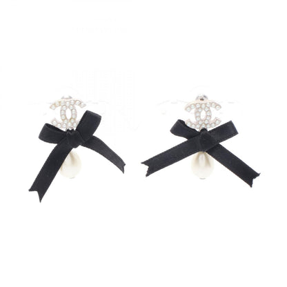 Chanel Coco Mark Ribbon Earrings