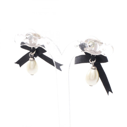 Chanel Coco Mark Ribbon Earrings