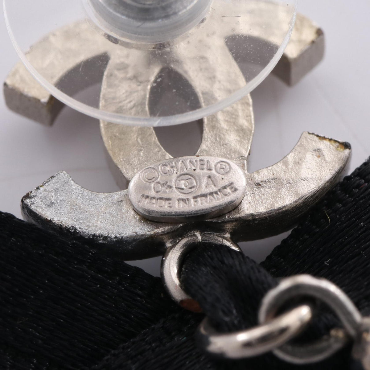 Chanel Coco Mark Ribbon Earrings