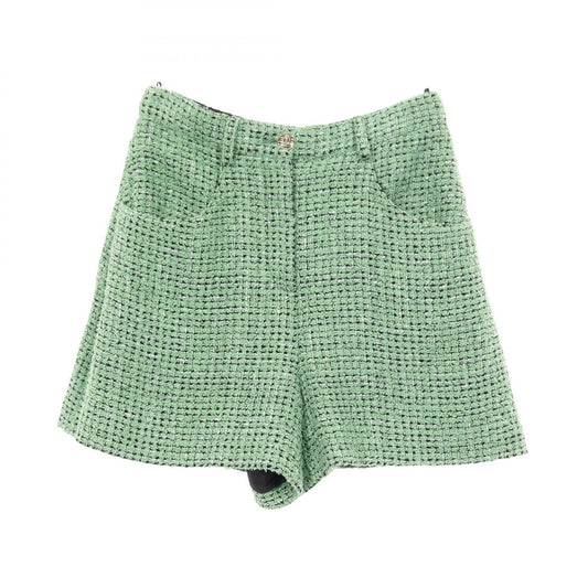 Chanel Coco Mark Button Cotton Shorts