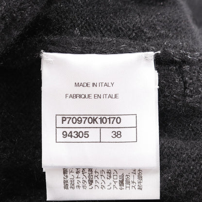 Chanel Coco Mark Button Wool Silk Cashmere Dress