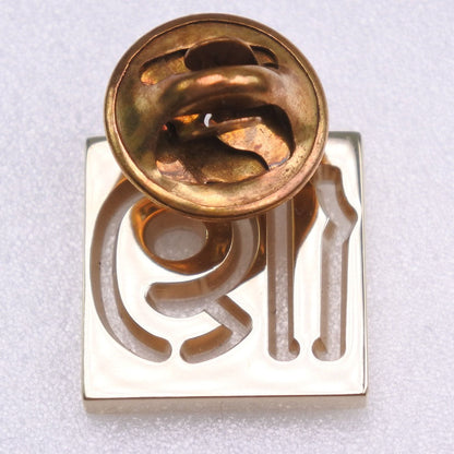 CHANEL Brooch Plated Gold, Rhinestones gold Pin Brooch No.19 Women Used