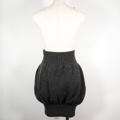 Chanel Cashmere Skirt Gray