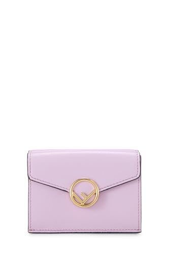 Fendi,  Pink Leather 'F is Fendi' Compact Wallet, Pink