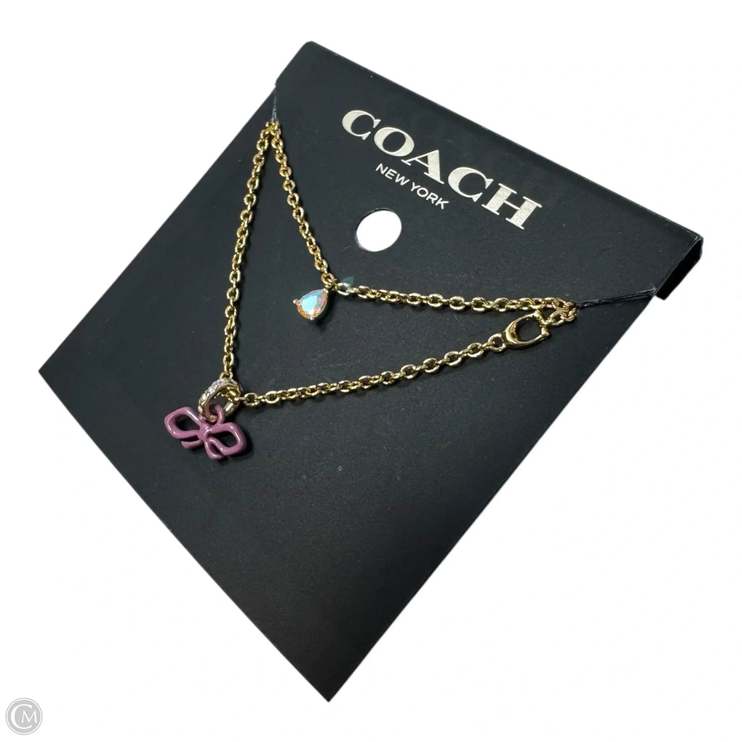 Bow Layered Necklace Gold by Coach