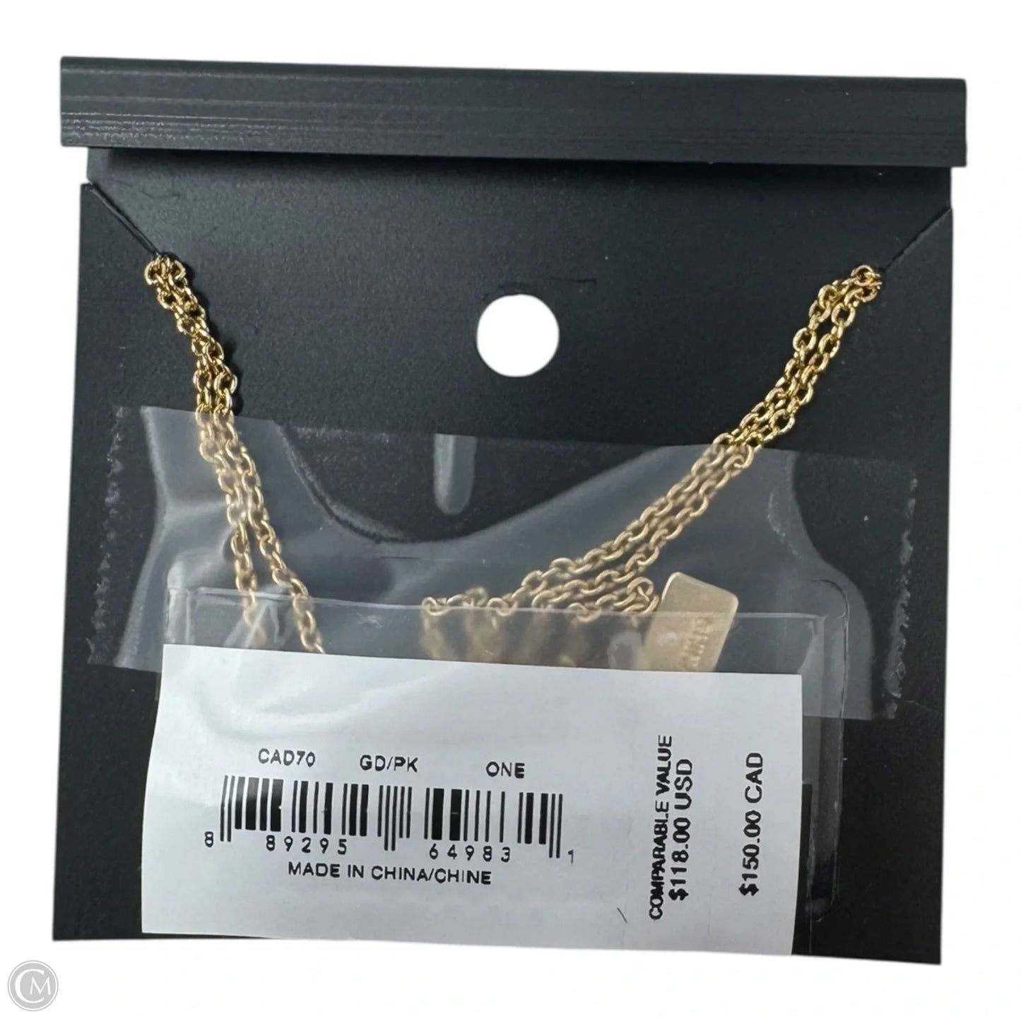 Bow Layered Necklace Gold by Coach