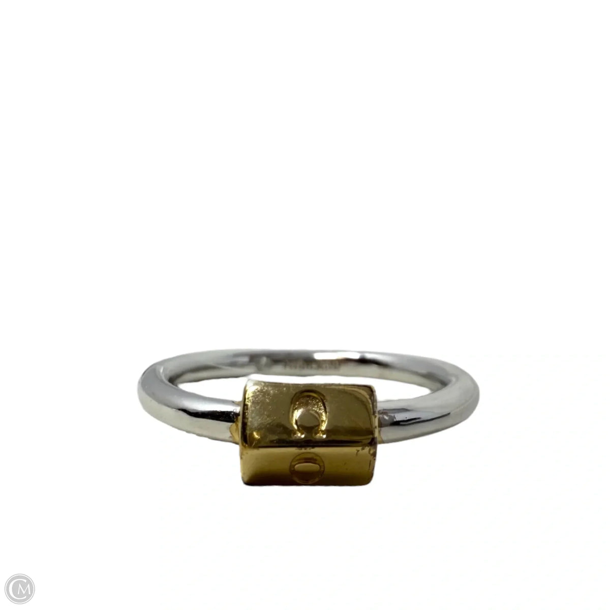 Carabiner Stack Ring Designer By Coach, Size: 7