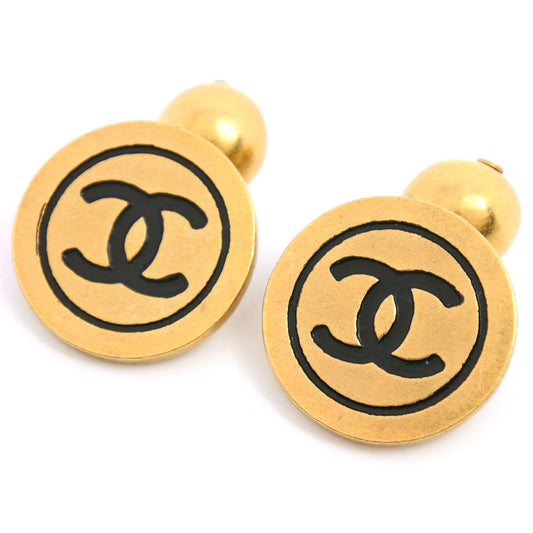 CHANEL cuffs Plated Gold gold COCO Mark mens Used