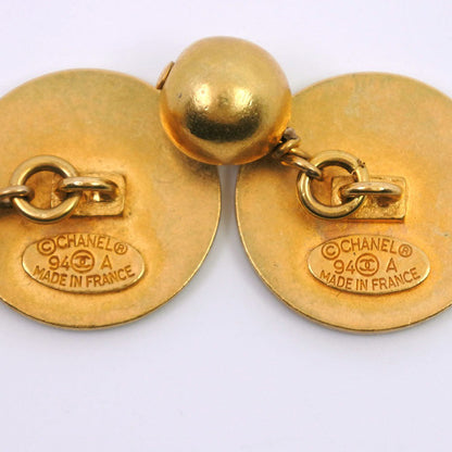 CHANEL cuffs Plated Gold gold COCO Mark mens Used