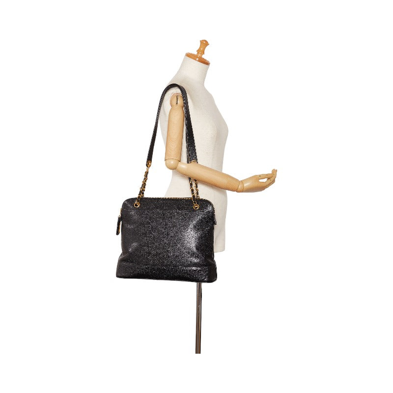 Chanel Triple CC Caviar Tote Bag Leather Tote Bag in Good condition