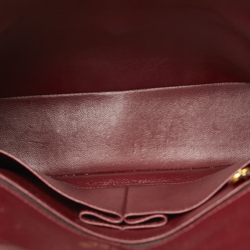 Chanel Medium Classic Matelasse Double Flap Shoulder Bag Leather Shoulder Bag in Good condition