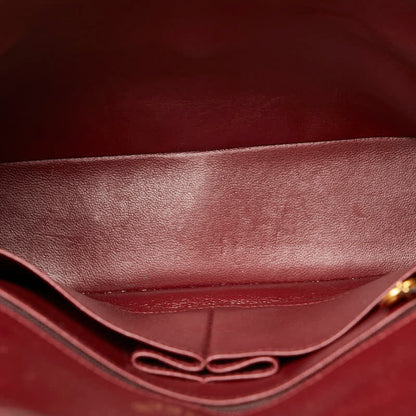 Chanel Medium Classic Matelasse Double Flap Shoulder Bag Leather Shoulder Bag in Good condition