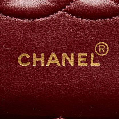 Chanel Medium Classic Double Flap Bag Leather Shoulder Bag in Good condition
