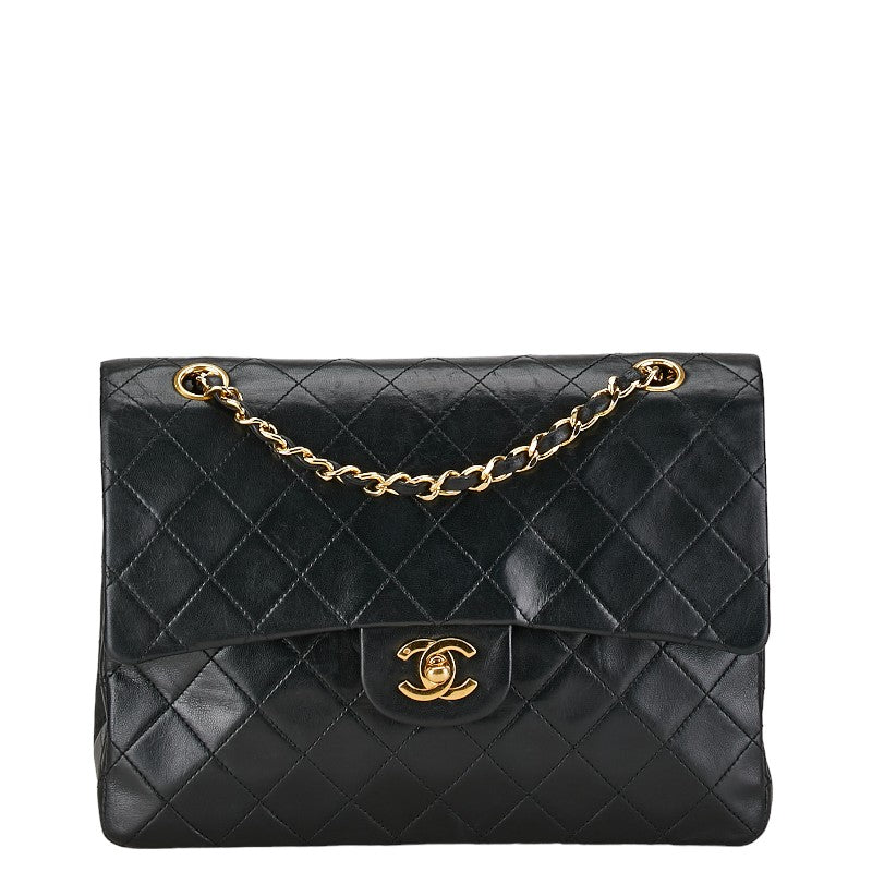 Chanel CC Classic Double Flap Bag  Leather Shoulder Bag in Good condition