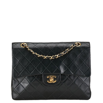 Chanel CC Classic Double Flap Bag  Leather Shoulder Bag in Good condition