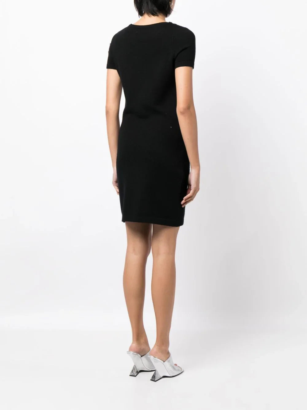 Emblem-Patch Cashmere Knitted Dress 2009