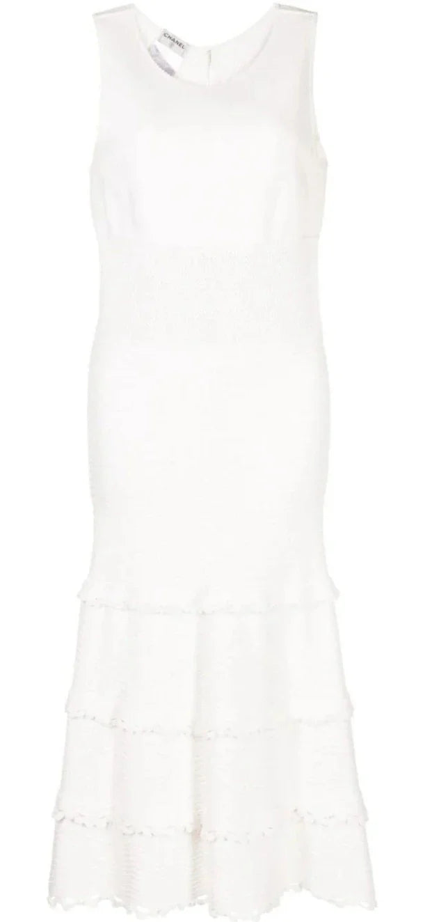 White Knit Dress