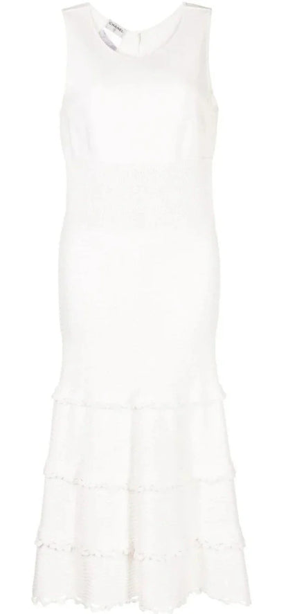 White Knit Dress
