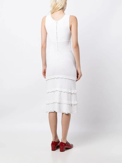 White Knit Dress